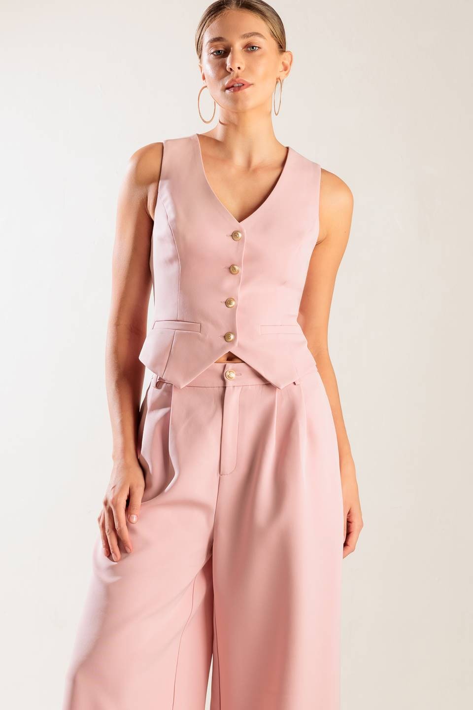 A Solid Woven Vest /BESTSELLER/