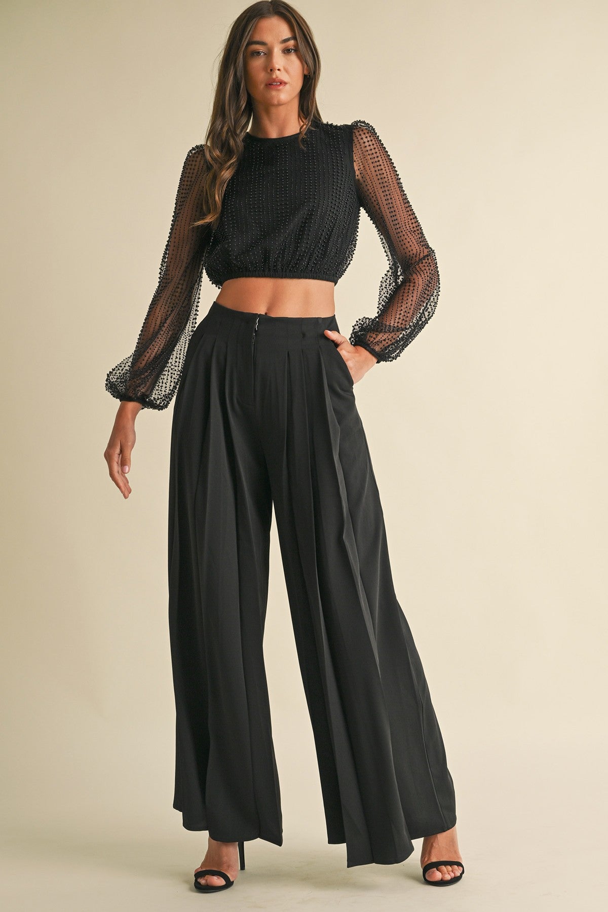 Pearl Sheer Mesh Top