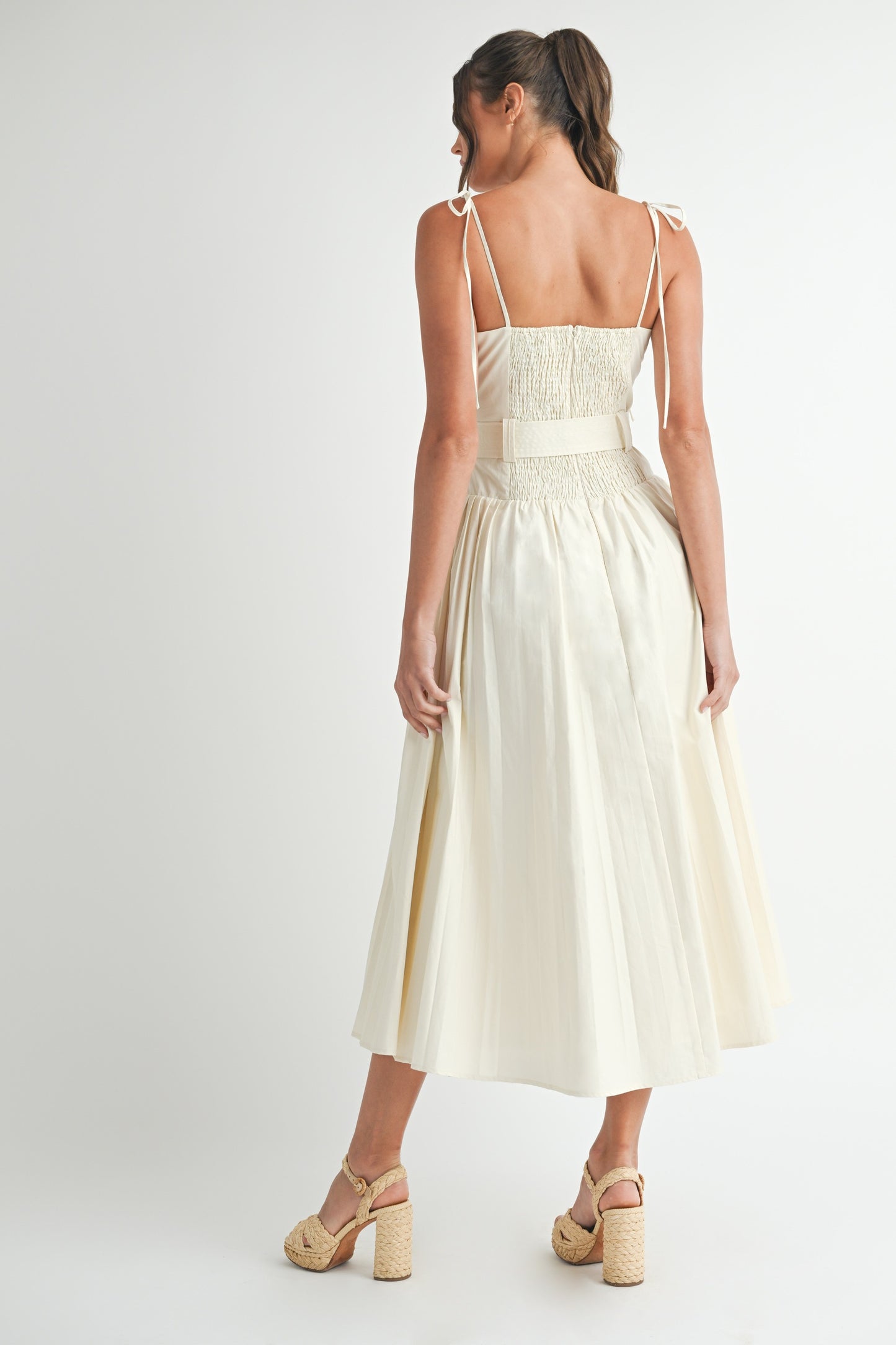 Sleeveless Cotton Midi Dress /BESTSELLER/