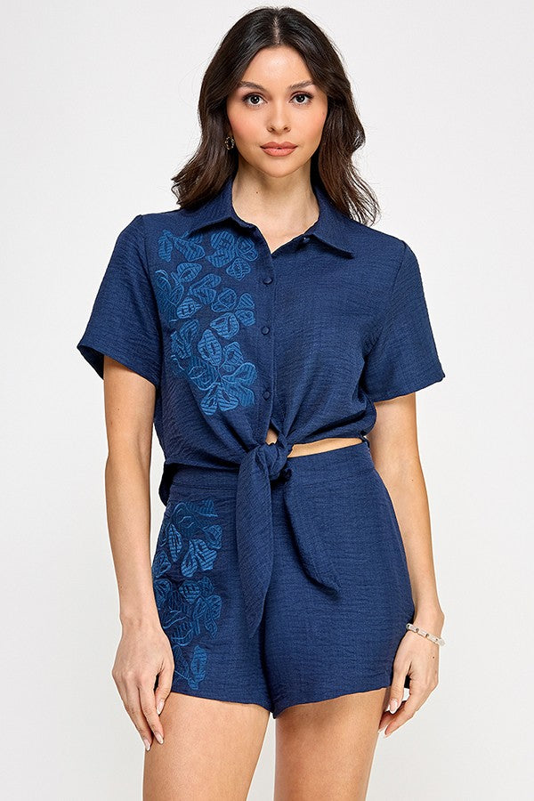 Shirt with Short Set