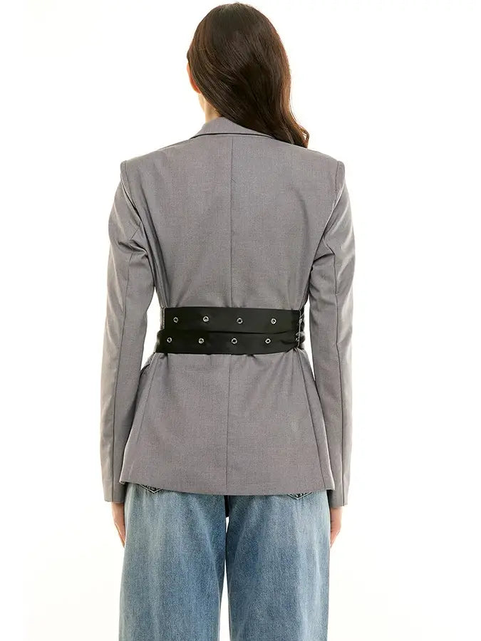 Belted Ovrs Blazer