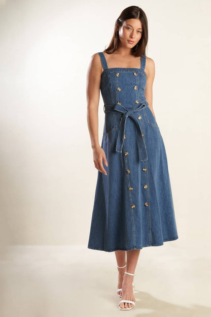 Denim Midi Dress