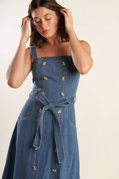 Denim Midi Dress