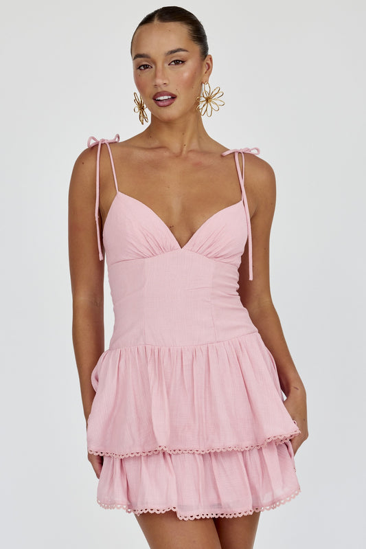 Bright Babydoll Mini Dress