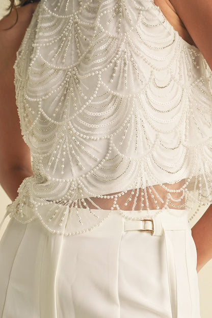 Mermaid Embellished Top