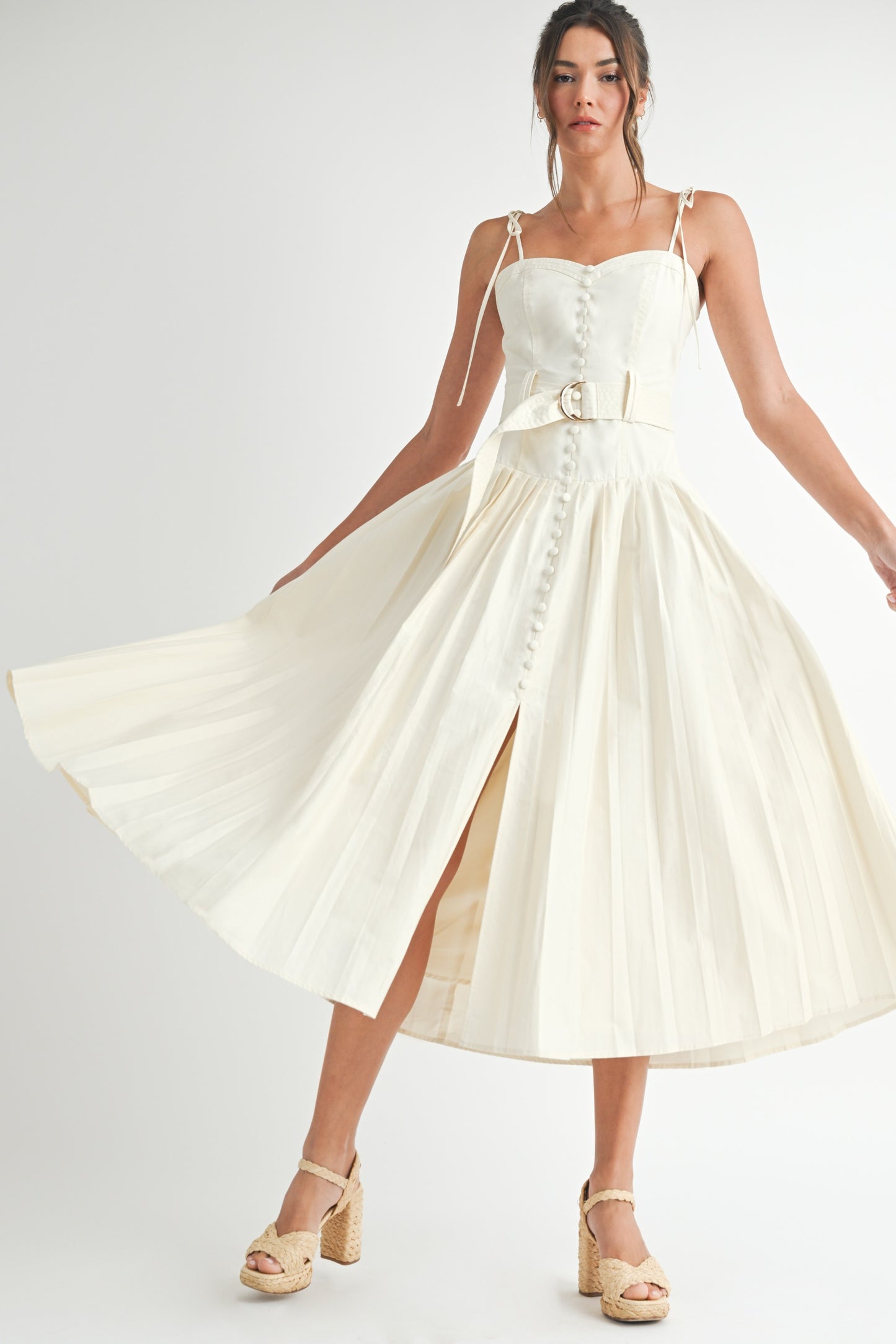 Sleeveless Cotton Midi Dress /BESTSELLER/