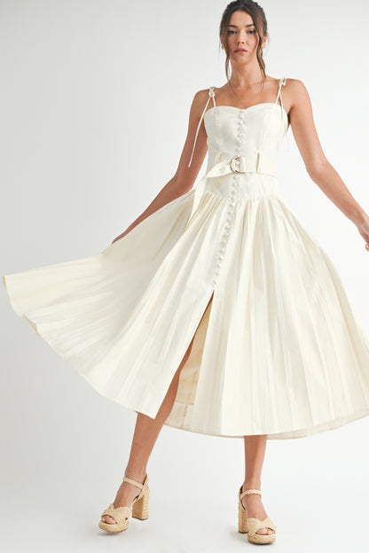 Sleeveless Cotton Midi Dress /BESTSELLER/