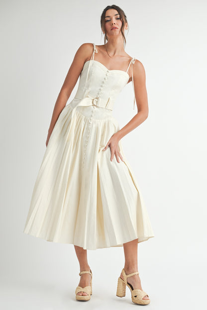 Sleeveless Cotton Midi Dress /BESTSELLER/