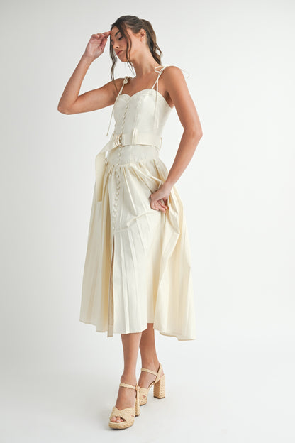 Sleeveless Cotton Midi Dress /BESTSELLER/