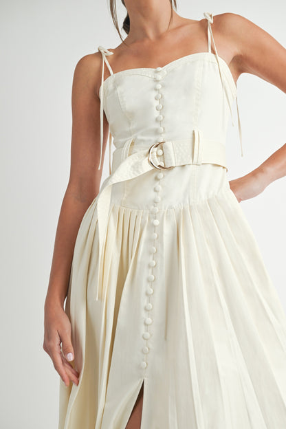 Sleeveless Cotton Midi Dress /BESTSELLER/