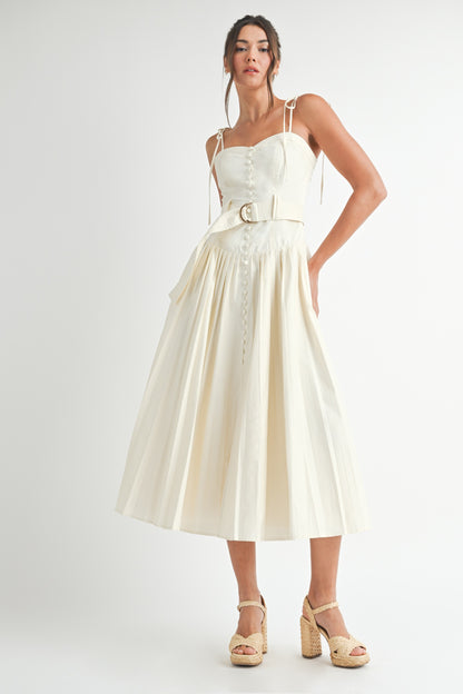 Sleeveless Cotton Midi Dress /BESTSELLER/