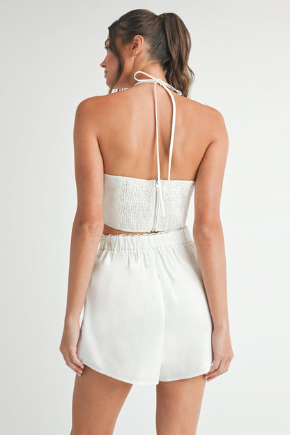 Embroiderd Top And Short Set. /BESTSELLER/LAST PIECE