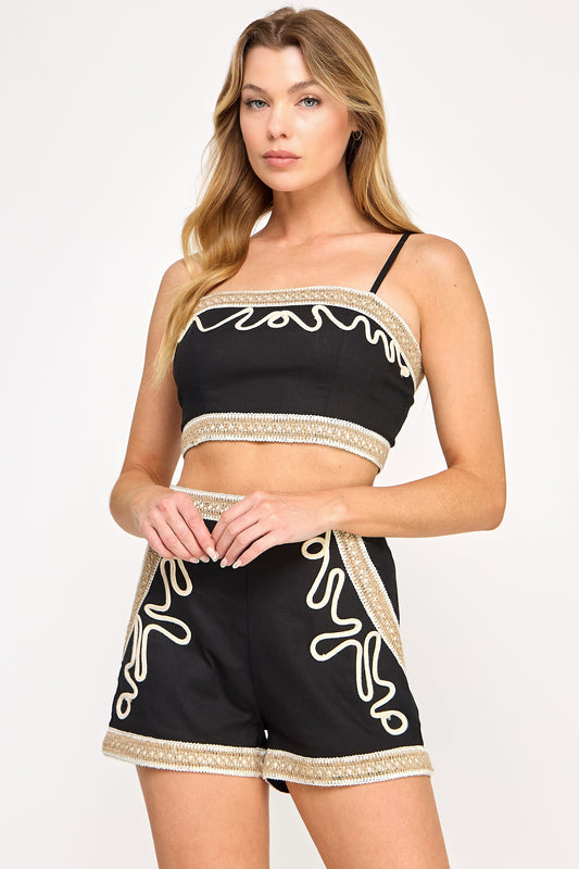 set short & croptop