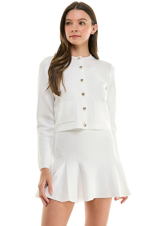 Skirt and Cardigan Set