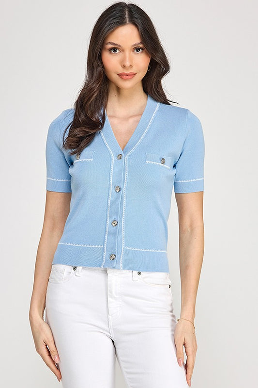 Short Sleeve Cardigan
