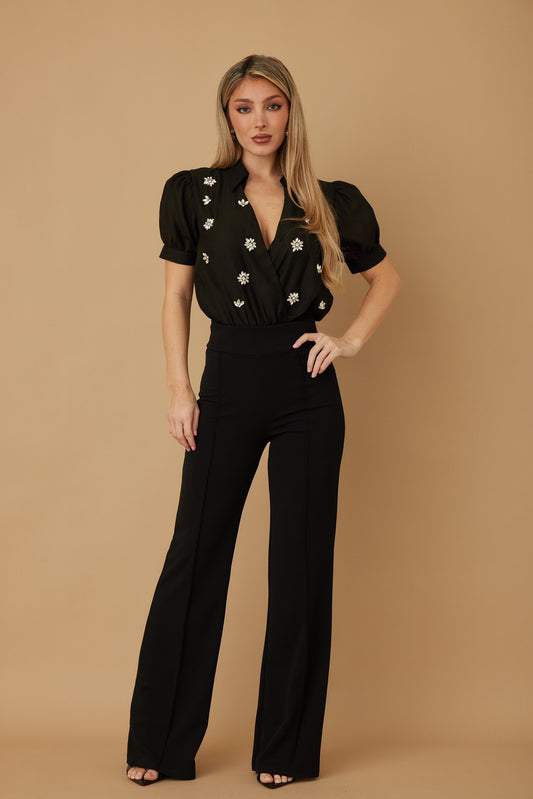 Crystal stone body suit