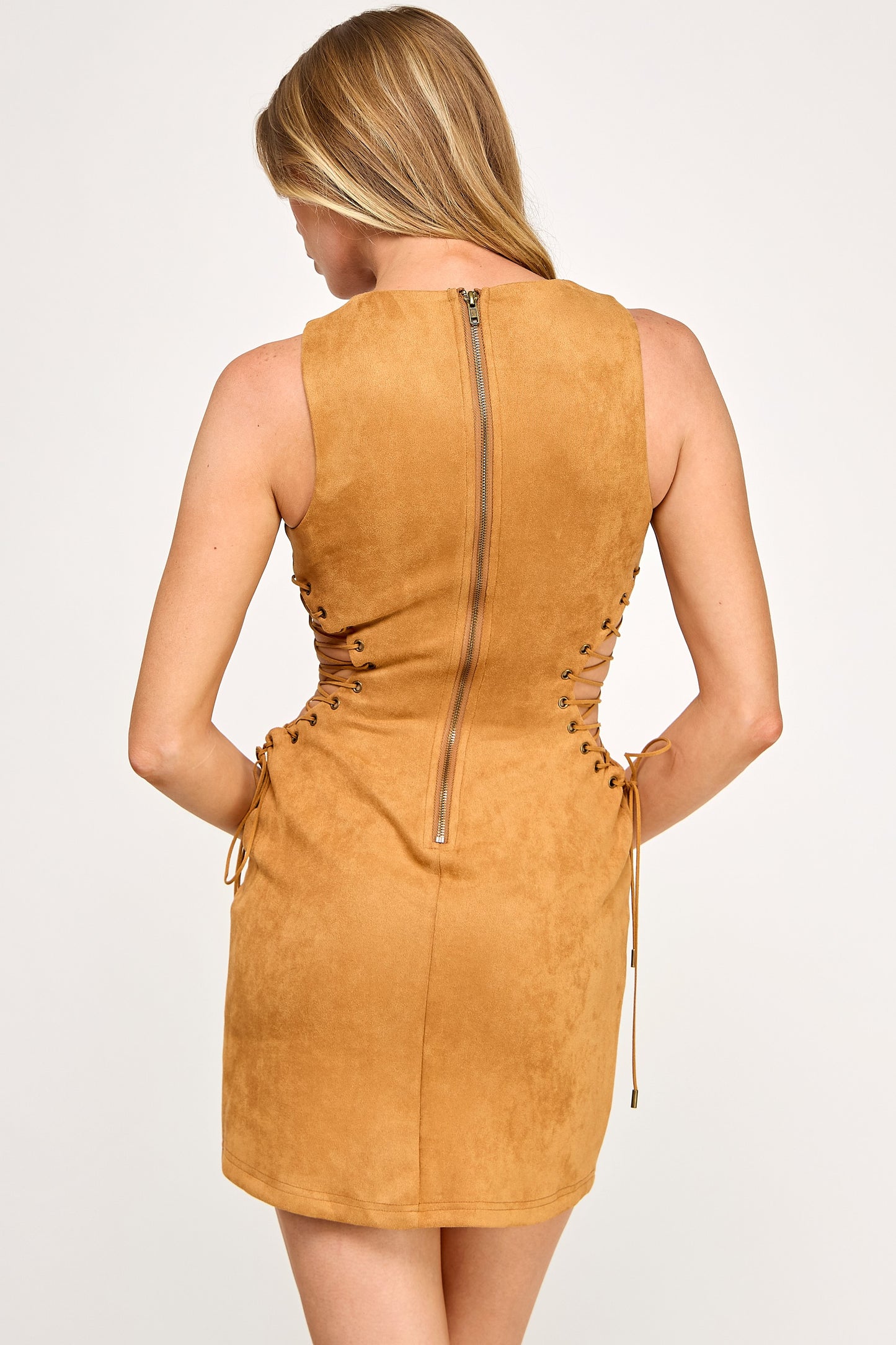 Suede Mini Dress