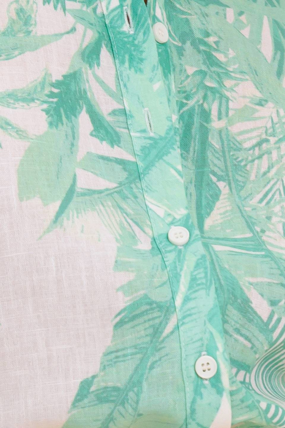 A printed woven top and short set