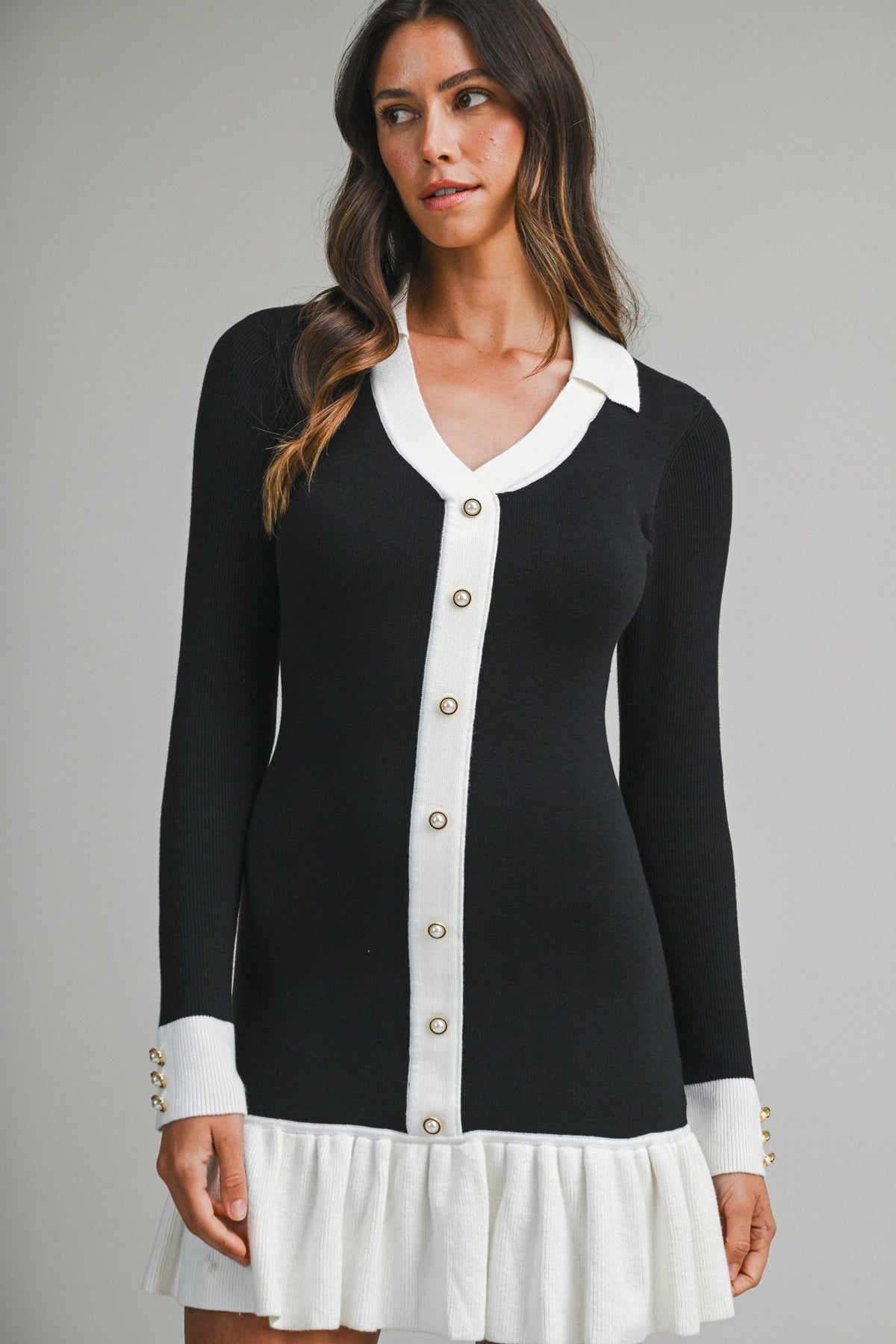 Scallop Detail  Dress//preorder//