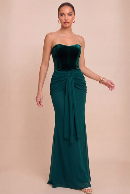 Velvet Chiffon Maxi Dress //PREORDER//