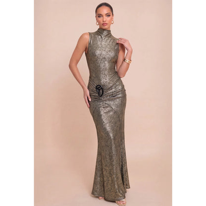 Metallic Resin Trim Dress//preorder//