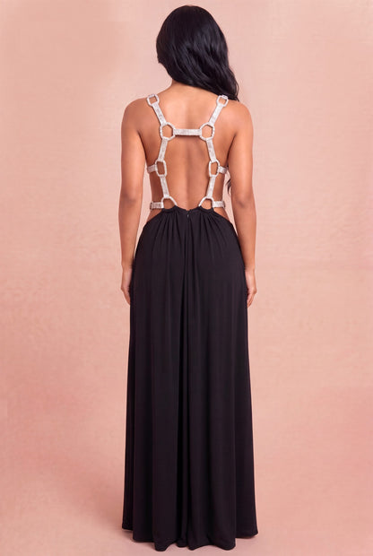 Rhinestone Trim Gown//PREORDER//
