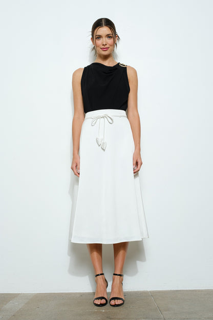 Sleeveless Top With Gold Detail