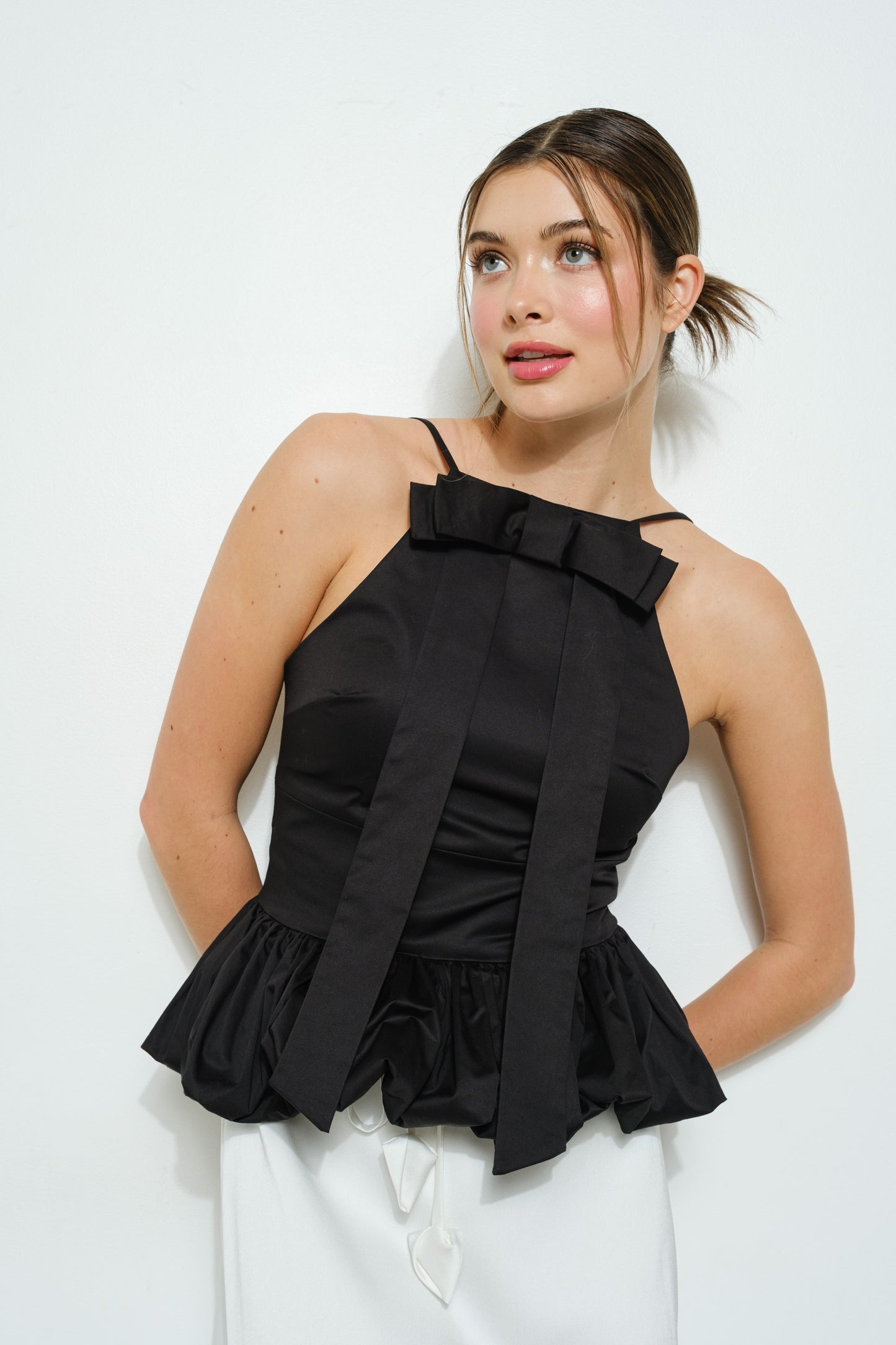 Sleeveless Ruffle Top