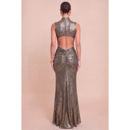 Metallic Resin Trim Dress//preorder//